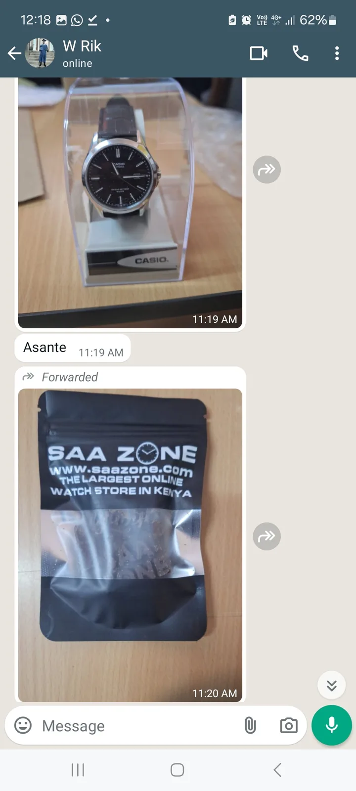 Genuine SaaZone customer conversation